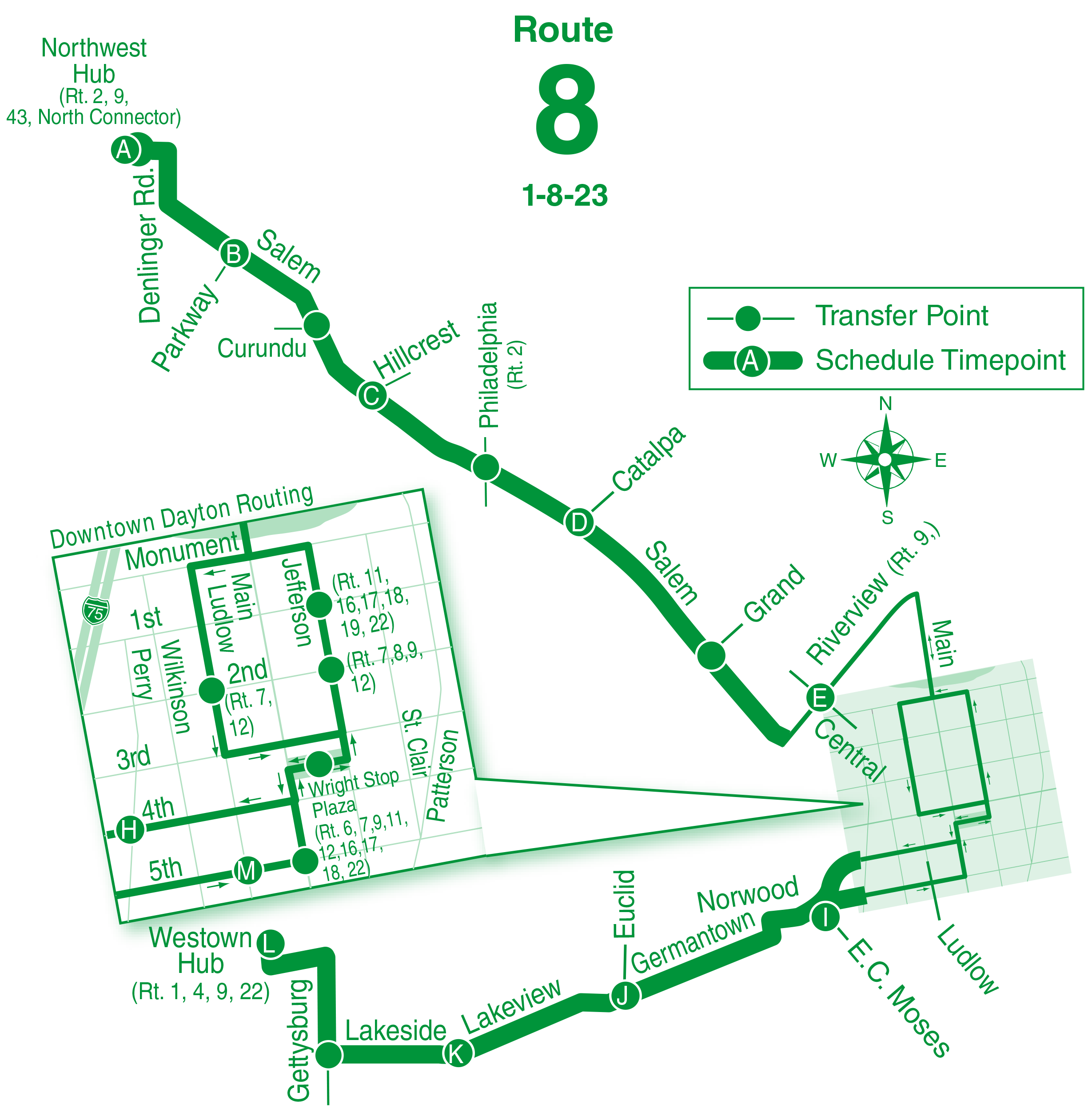 Dayton Rta Route Map